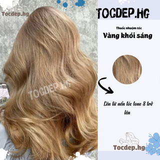thuốc nhuộm tóc vàng khói sáng + tặng oxy trợ dưỡng - Tocdep.HG
