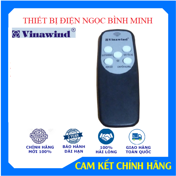 Điều khiển từ xa quạt Vinawind Điện Cơ Thống Nhất chính hãng tặng kèm 2 pin