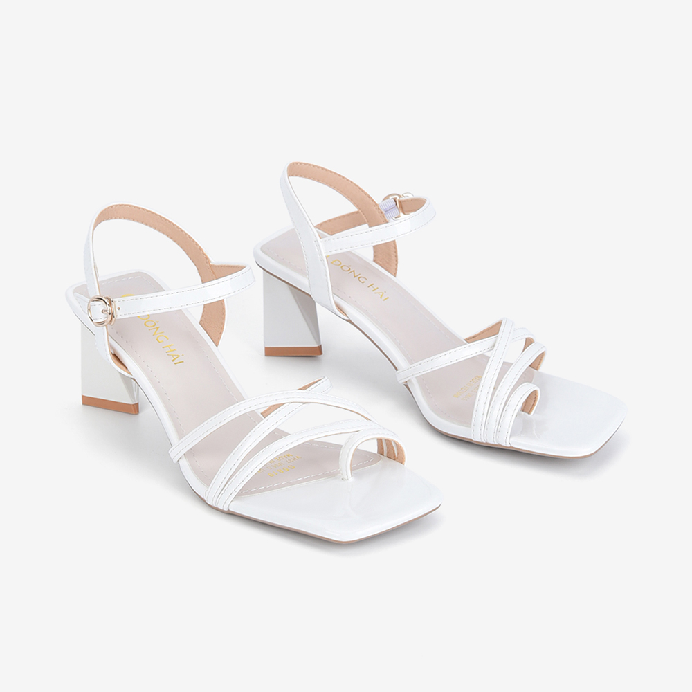 Giày Sandal Cao Gót Đông Hải Quai Ngang Mảnh Gót Trụ 7cm - S5819