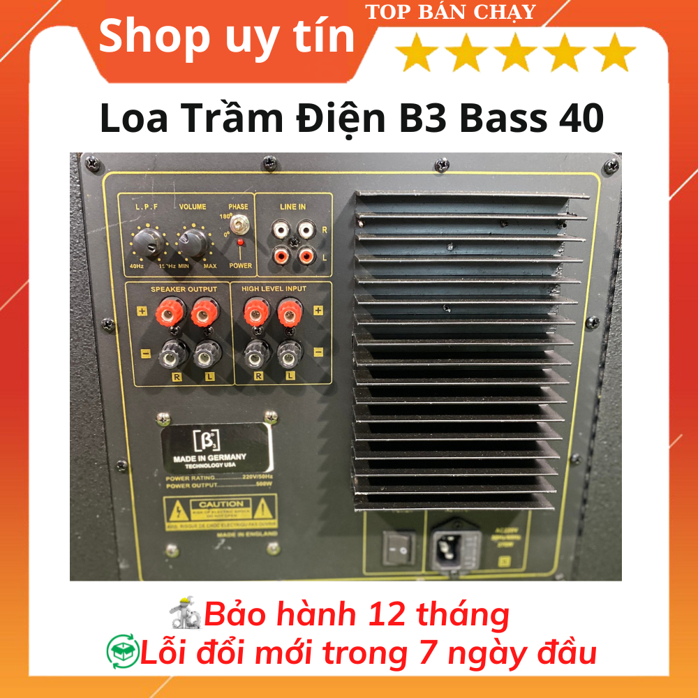Loa sub điện bass 40 B3 ,Tiếng bass sâu, ấm .Bảo hành 12 tháng.