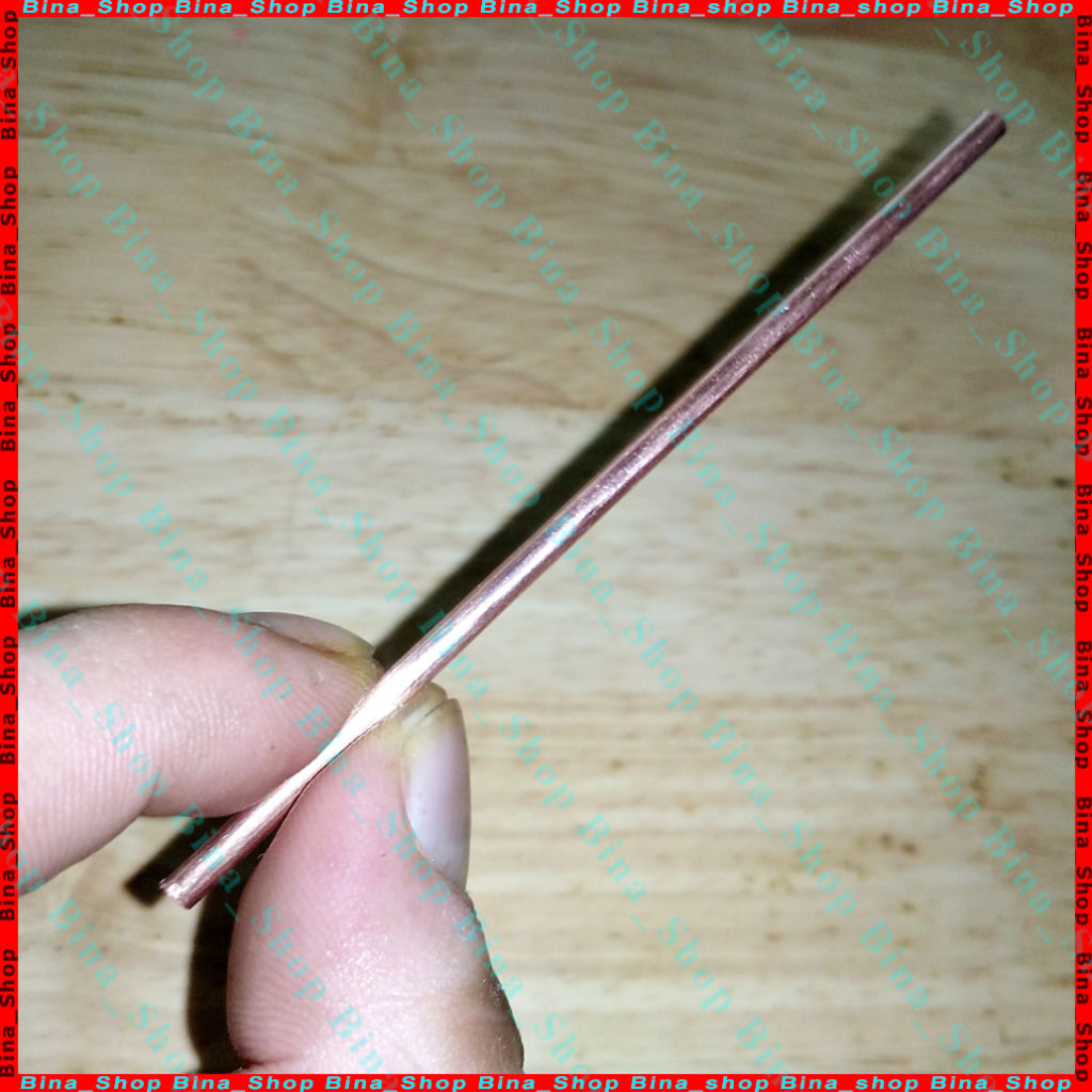 Thanh đồng 3mm dài 10cm làm kim hàn cell pin, đầu mỏ hàn