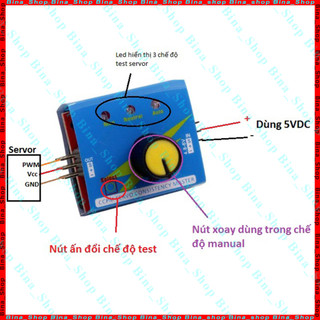 Mạch test động cơ RC Servo - Servo Motor Tester