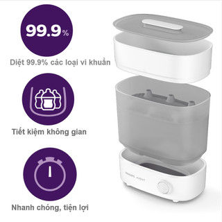 Máy tiệt trùng bình sữa 3 trong 1 starlight scf291/00