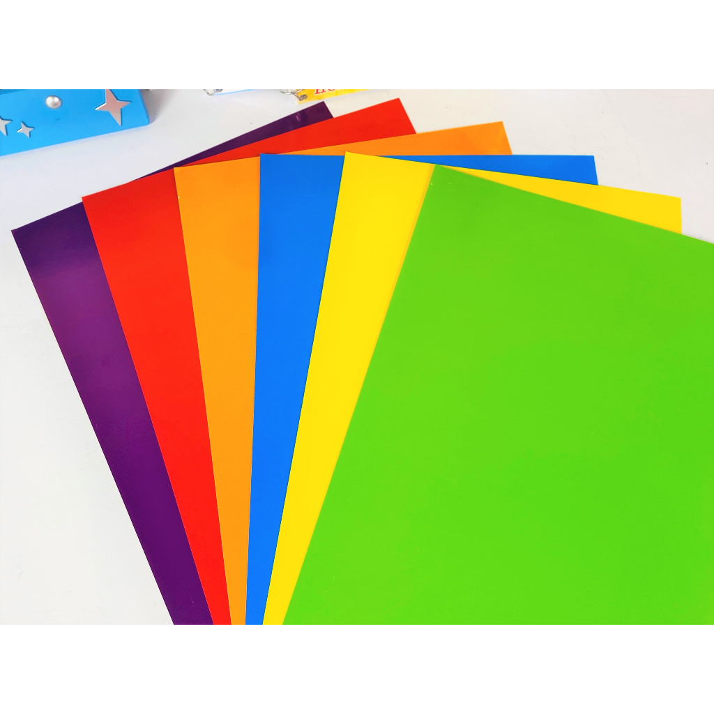 Sách - Combo 5 Tập giấy thủ công 6 màu - Có Decal dán sẵn