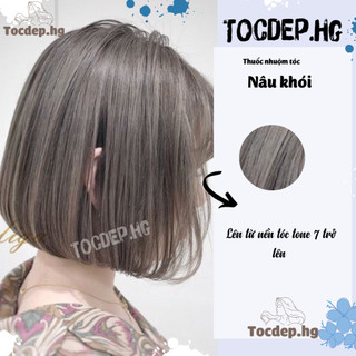thuốc nhuộm tóc nâu khói + tặng oxy trợ dưỡng - Tocdep.HG