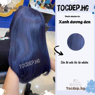 Thuốc nhuộm tóc xanh dương đen + tặng kèm trợ dưỡng - Tocdep.HG