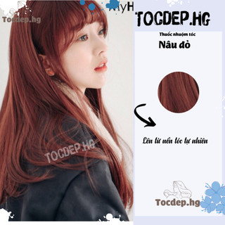 thuốc nhuộm tóc nâu đỏ + tặng kèm trợ dưỡng - Tocdep.HG
