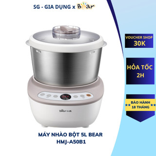Máy nhào bột, trộn và ủ bột tự động bear 3.5l, 5l, 7l , 18 tháng đa năng chính hãng, bảo hành