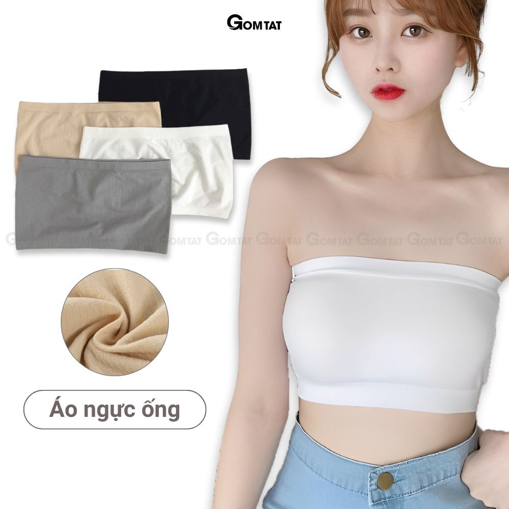 Áo lót nữ tiện lợi GOMTAT, bra ống chất liệu cotton co giãn thoáng mát hàng đẹp - SA-0123