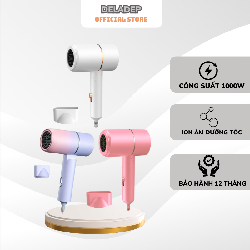 Máy Sấy Tóc Mini Gấp Gọn Tạo Kiểu, Làm Tóc Chuyên Nghiệp, Công Suất Lớn, Bảo Vệ Tóc Hàng Nội Địa Cao Cấp Mst04