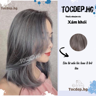 thuốc nhuộm tóc xám khói + tặng oxy trợ dưỡng - Tocdep.HG