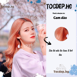 thuốc nhuộm tóc cam đào + tặng oxy trợ dưỡng - Tocdep.HG