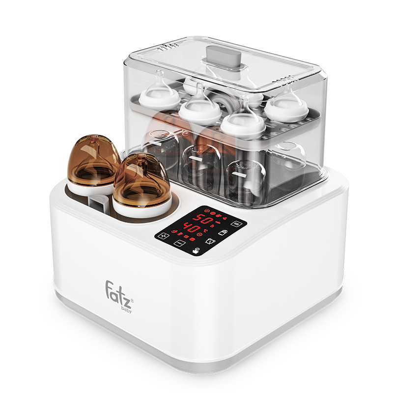 Máy Tiệt Trùng Sấy Khô Bình Sữa Kết Hợp Hâm Sữa, Nấu Cháo Thông Minh FATZBABY CAPTAIN 1 / 2 - Bảo hành 12 tháng