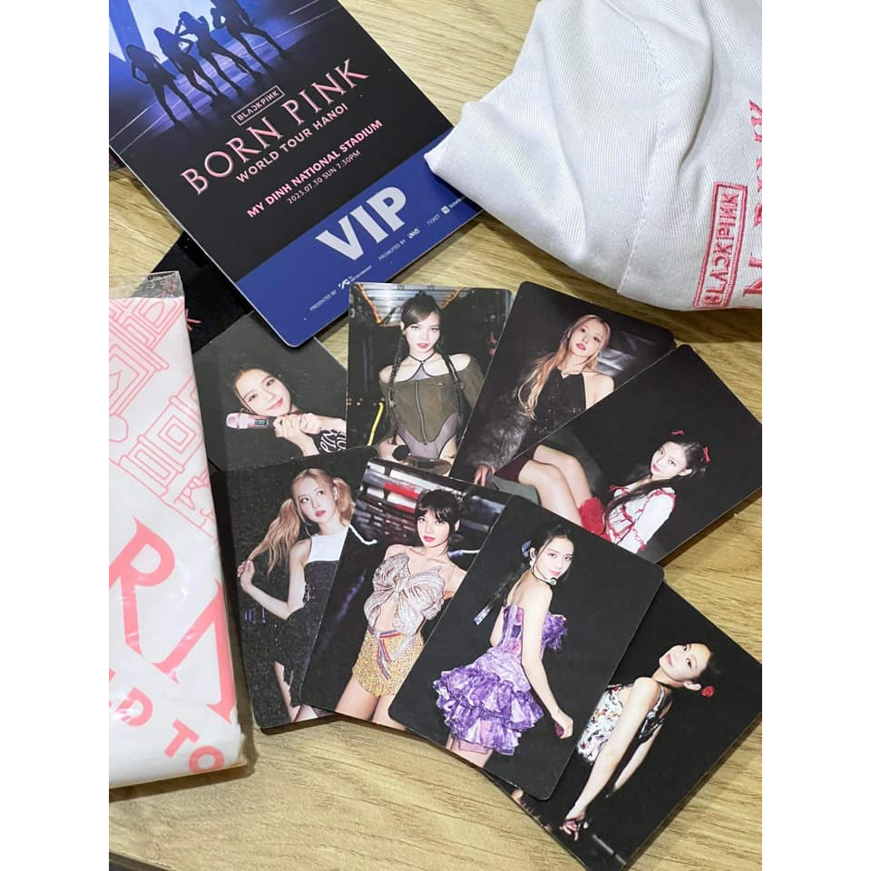 BlackPink Kpop Card Off FULLSET Thẻ bo góc Thần Tượng Kpop PHOTO CARD Real VIP BENEFITS Bornpink Hanoi 2023