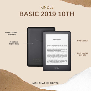 Máy đọc sách Kindle Basic 10 (Tặng bao da + kho sách)