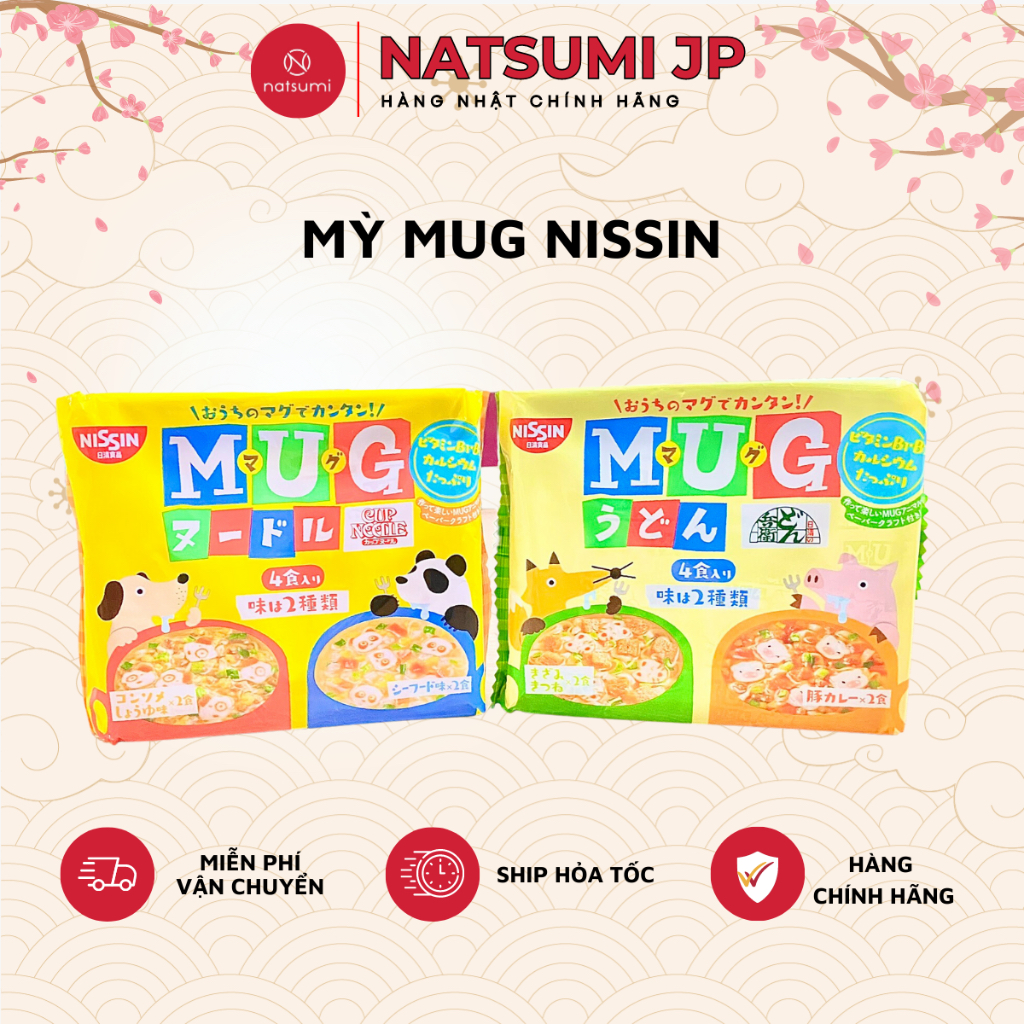 Mì Mug Nissin - mì ăn liền cho bé  Date T3 2024