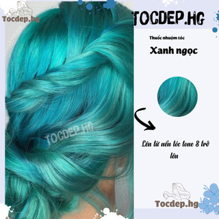 thuốc nhuộm tóc xanh ngọc + tặng oxy trợ dưỡng - Tocdep.HG