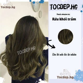 thuốc nhuộm tóc rêu khói trầm + tặng oxy trợ dưỡng - Tocdep.HG