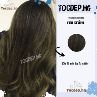 thuốc nhuộm tóc xanh rêu trầm + tặng oxy trợ dưỡng - Tocdep.HG