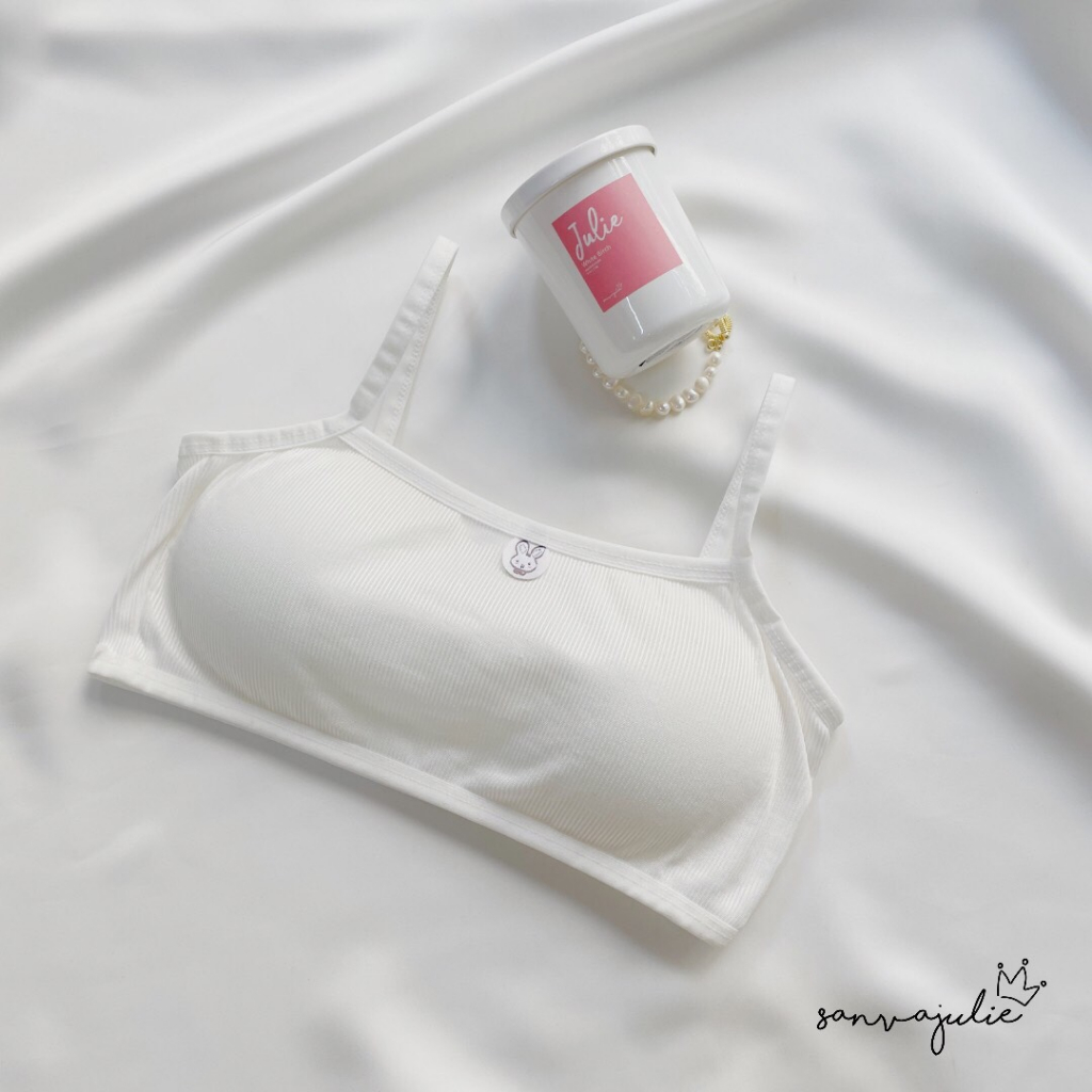 Áo lót học sinh nữ - Áo lót lá con thỏ mút mỏng