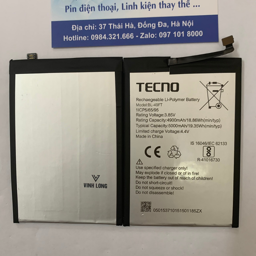 Pin Tecno KE7 / CE7 BL-49HT