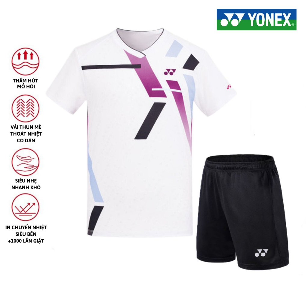 Áo, quần cầu lông Yonex chuyên nghiệp mới nhất sử dụng tập luyện và thi đấu cầu lông M3S42