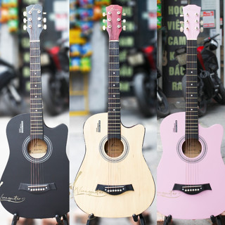 Đàn Guitar Acoustic Gỗ Tốt Có Ti Chỉnh Cần Vinaguitar VG-TR- Tặng Phụ Kiện Bảo Hành 2 Năm