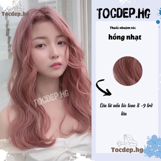 thuốc nhuộm tóc màu hồng nhạt