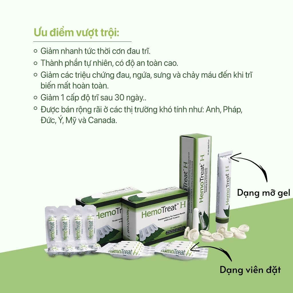 ✅ Combo Viên Đặt Hậu Môn Hemotreat và Axol procto Giúp Giảm Trĩ Nội Và Ngoại Hàng Chính Hãng Châu âu