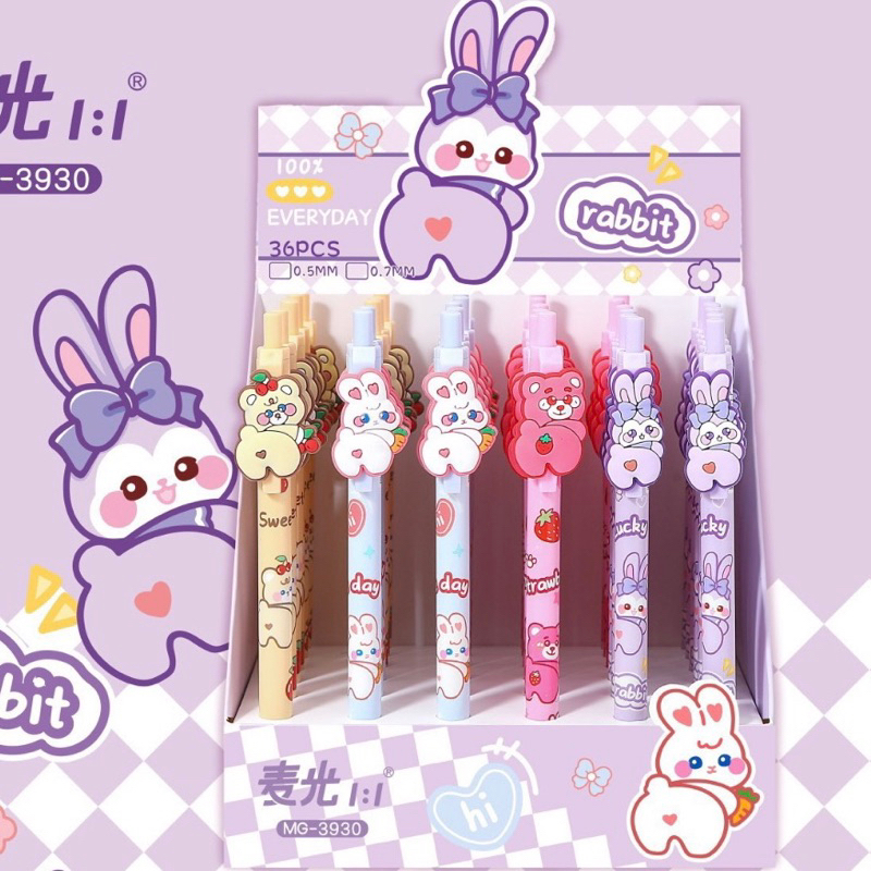 Bút Chì Kim Gấu Dâu Lotso Hot Trend Cute 0.5 Dụng Cụ Đồ Dùng Học Sinh Viên Văn Phòng