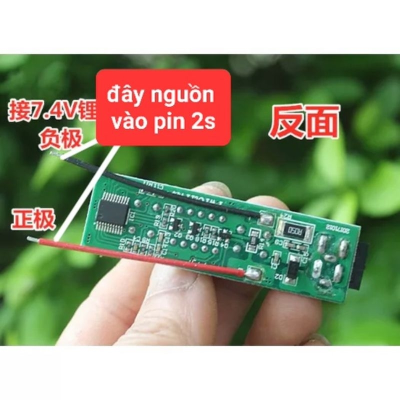 Mạch quạt áo điều hòa 2s 7.4-8.4v dùng pin 2s 8.4v