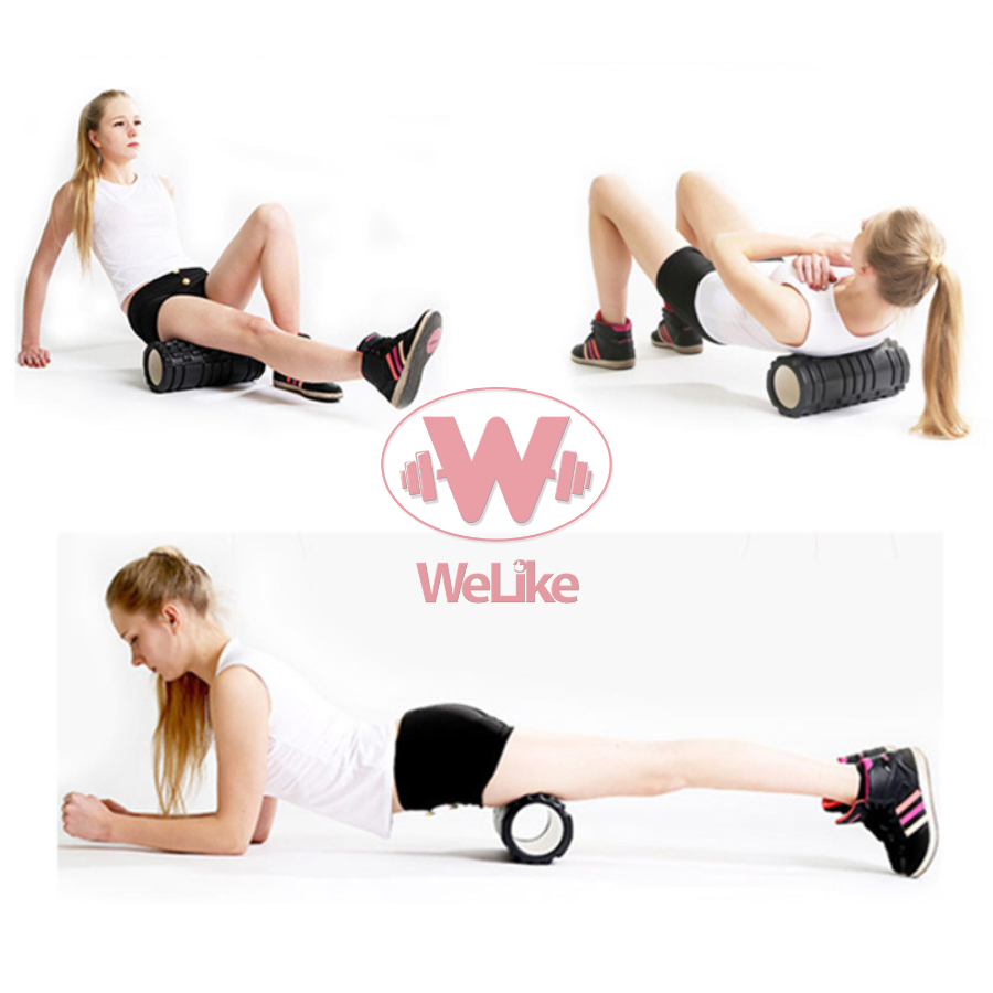 Con lăn Massage tập Yoga Welike - Phụ kiện hỗ trợ tập yoga Foarm Roller cao cấp giúp thư giãn cơ thể lưu thông khí huyết