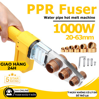 Máy hàn ống nhiệt ppr 20-63mm - công suất 1000w làm nóng cực nhanh 6 đầu-máy hàn nhiệt ống nước