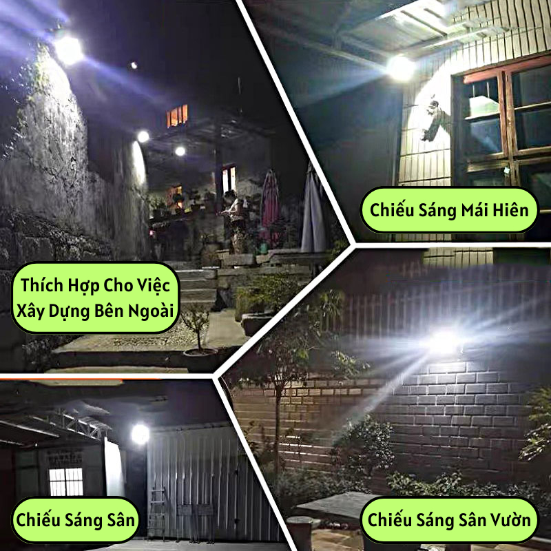 Đèn Led Năng Lượng Mặt Trời Siêu Sáng SHIKIO Lắp Sân Vườn Chống Nước