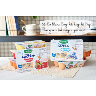 Sữa chua Bledina vị chuối, dâu, Lê đào, tự nhiên Date 2024