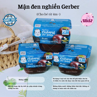 MẬN ĐEN NGHIỀN GERBER CHO BÉ 4M