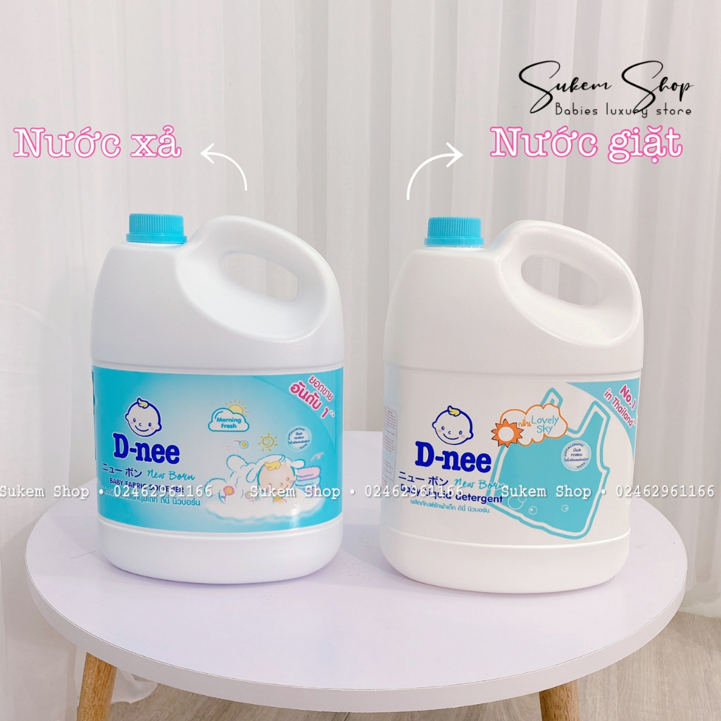 Nước Giặt Quần Áo Em Bé Dnee 3000ml Chính Hãng