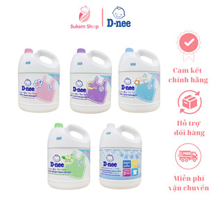 Nước giặt/ nước xả quần áo em bé dnee 3000ml chính hãng