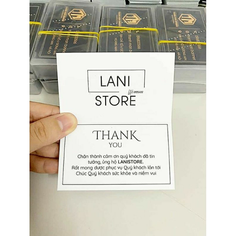 Card Thank You, Thiệp Cảm Ơn, Voucher Gift