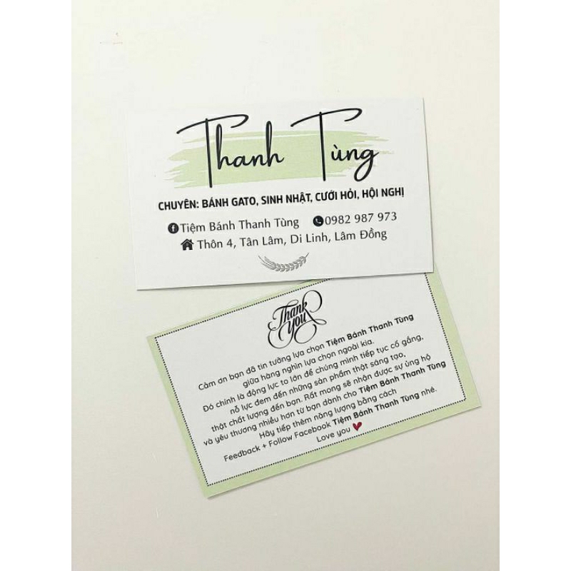 Card Thank You, Thiệp Cảm Ơn, Voucher Gift