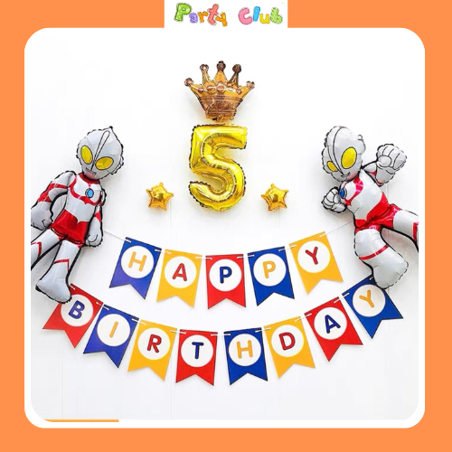 Dây cờ chữ happy birthday nhiều màu sắc trang trí sinh nhật