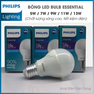 Bóng đèn philips essential led bulb e27 a60 - hàng chính hãng - tiết kiệm điện, chất lượng sáng cao
