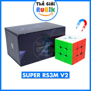 ✅ Rubik 3x3 MoYu Super RS3M V2 (Magnetic UV, MagLev UV, Ball-Core UV) Super RS3 M V2 Có Nam Châm | The Gioi Rubik