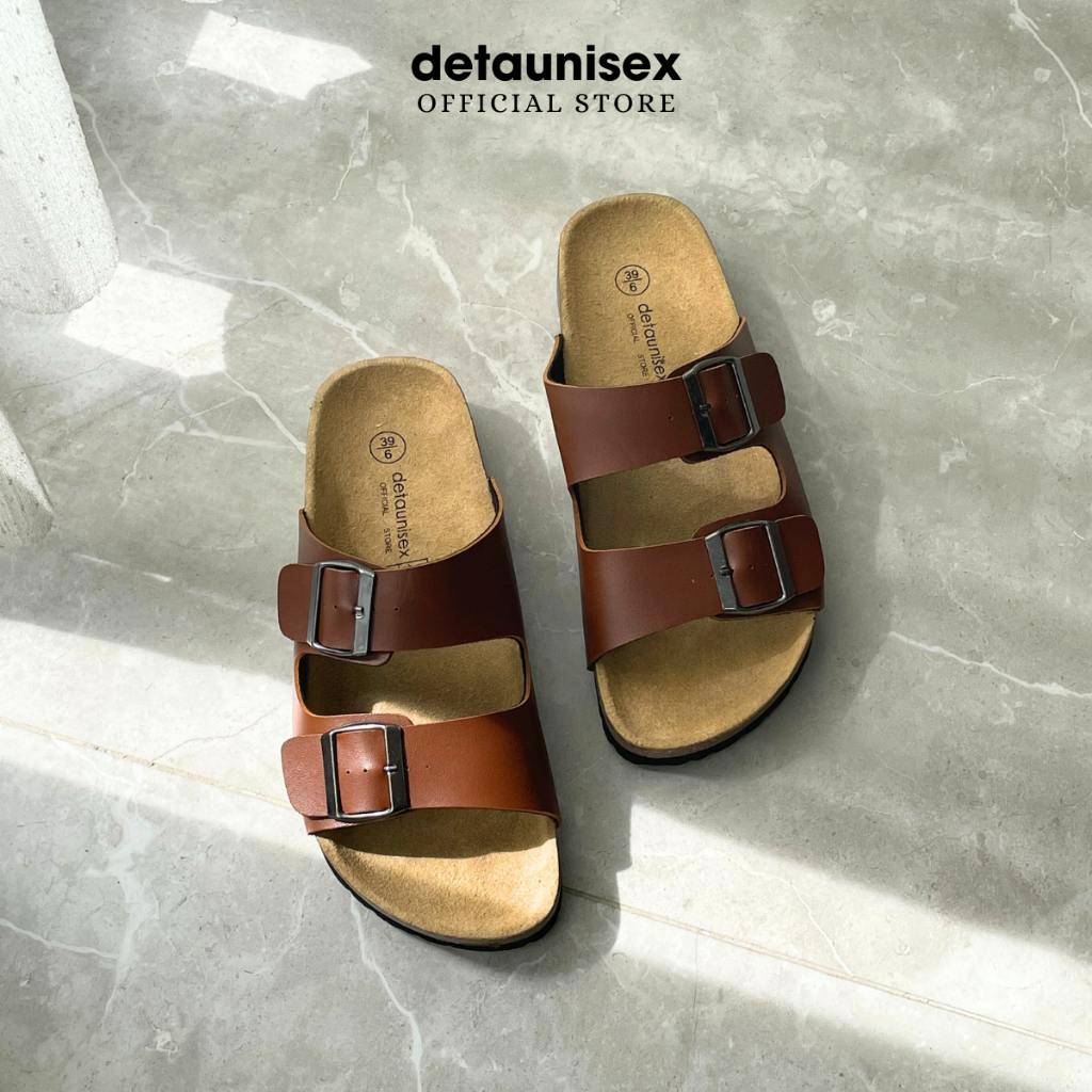 Giày dép đế trấu nam nữ quai ngang Detaunisex phong cách thời trang Birken cực xinh - DETA21