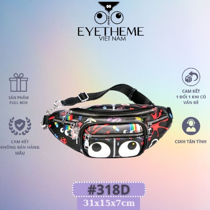 【 EYETHEME 】Túi đeo chéo túi bao tử kiểu dáng thời trang cá tính trẻ trung Eyetheme 318