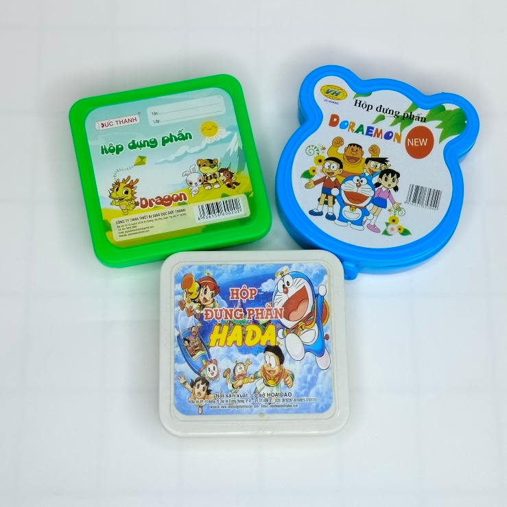 Hộp Đựng Phấn Kèm Khăn Lau Cho Bé Vào Lớp 1
