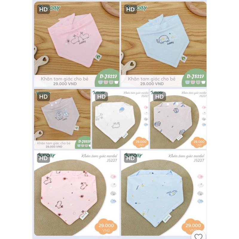Yếm tam giác cotton dokma cho bé 2023