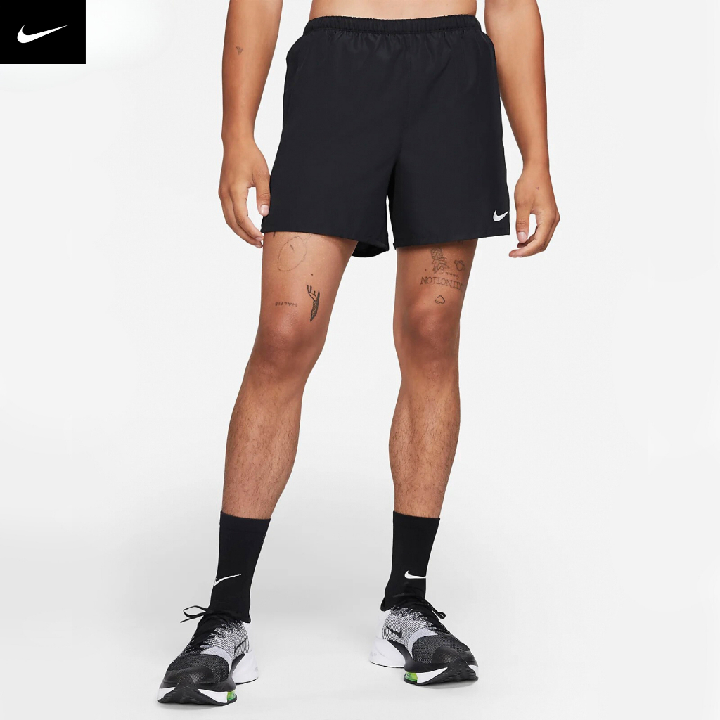 NIKE - Quần ngắn thể thao nam nữ Nike Dri-FIT Challenger 5 Inch Short - Black