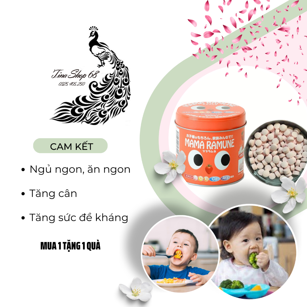Biếng ăn tâm lý ở trẻ em Mama Ramune giúp ăn ngon ngủ ngon tăng cân tăng sức đề kháng cam kết an toàn cho bé [Tặng máy]