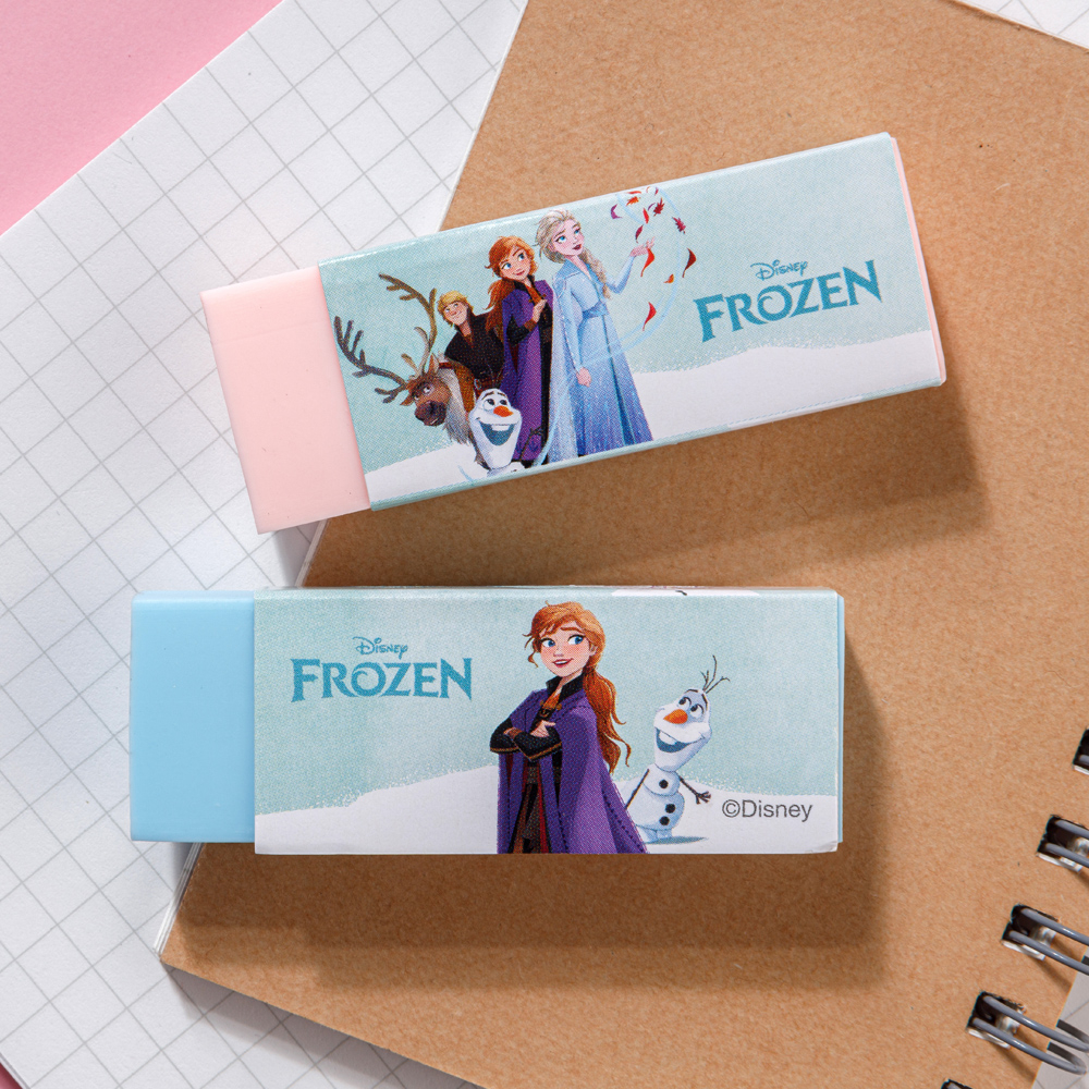 Gôm tẩy chì 2B Thiên Long Điểm 10 Disney Frozen E-017/FR nữ hoàng băng giá -Tẩy sạch, ít vụn, phù hợp các bé, học sinh